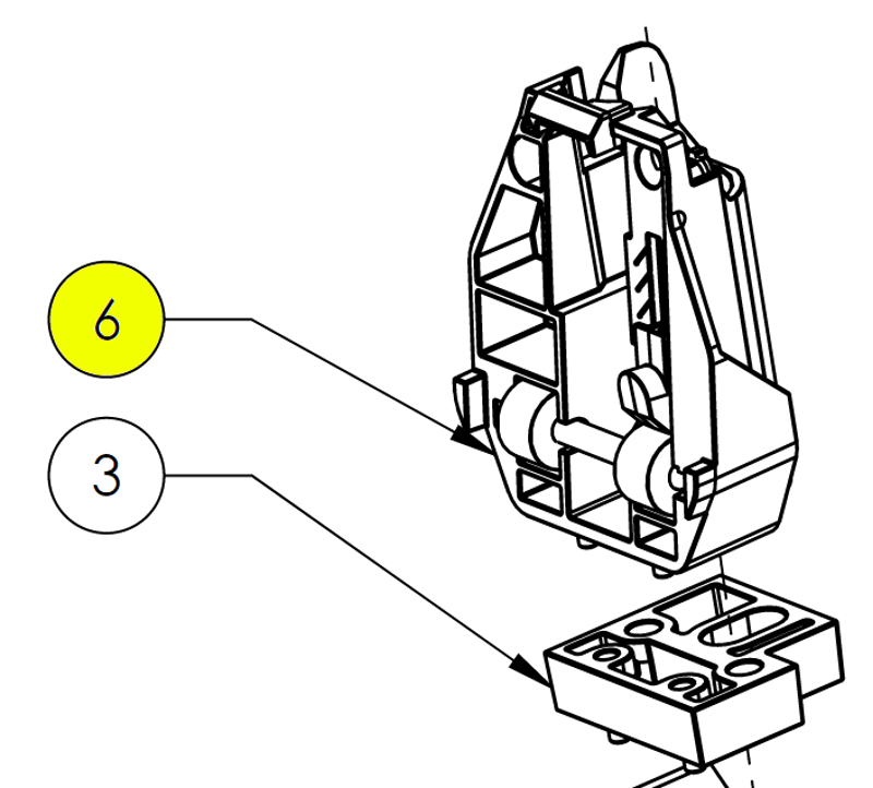 Cube Battery Powertube Lock Bracket 19- 05404-3